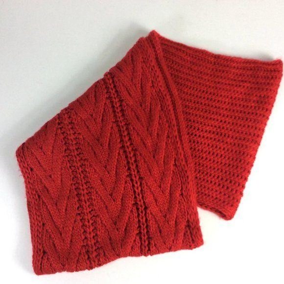 4/$25 BP Scarf Infinity Chunky Knit Red Womens One Size - Picture 5 of 12